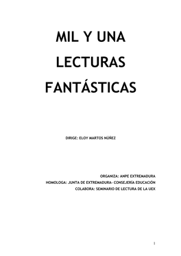 Mil Y Una Lecturas Fantásticas