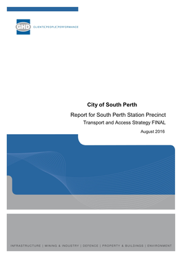 City of South Perth Report for South Perth Station Precinct Transport and Access Strategy FINAL
