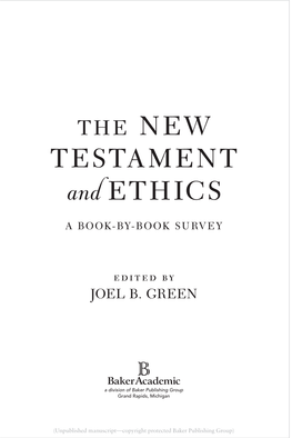 TESTAMENT and ETHICS