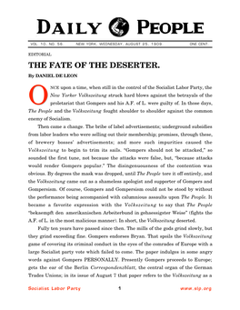 The Fate of the Deserter