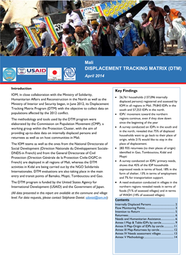 DISPLACEMENT TRACKING MATRIX (DTM) April 2014