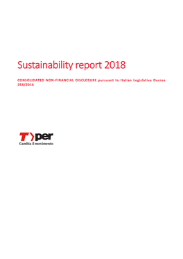 Sustainability Report 2018