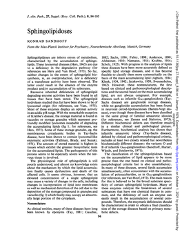 Sphingolipidoses