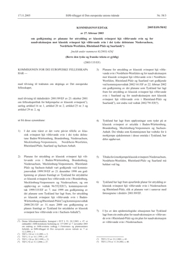 17.11.2005 Nr. 58/3 EØS-Tillegget Til Den Europeiske Unions Tidende