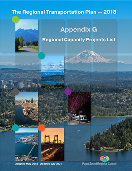 Appendix G: Regional Capacity Projects List