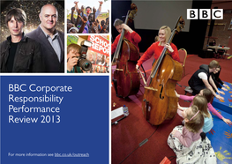 BBC Corporate Responsibility Performance Review 2013