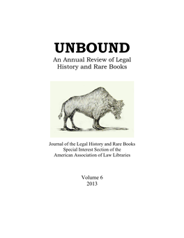 Unbound, Volume 6 (2013)