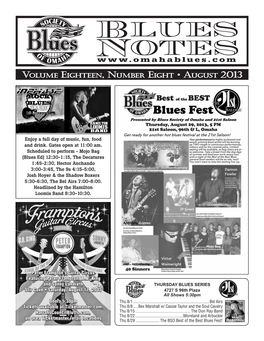 Blues Notes August 2013