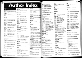 Author Index ANQ/JOHN/TIAGO ASTR0FLASH/DAD