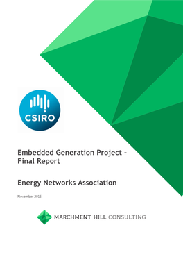 Embedded Generation Project – Final Report