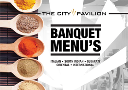 Banquet Menu’S