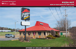 Pizza Hut New 20-Year Absolute Nnn Lease