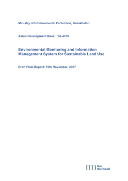 Environmental Monitoring and Information Management System for Sustainable Land Use