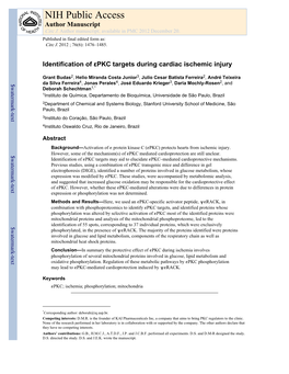 NIH Public Access Author Manuscript Circ J