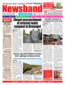 Illegal Encroachment of Arterial Roads Rampant in Dronagiri