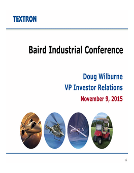 Baird Industrial Conference