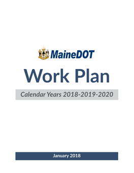 Mainedot 2018-2019-2020 Work Plan