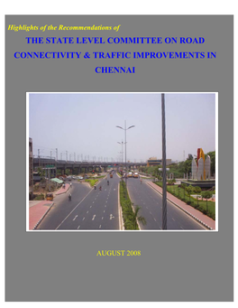 Report of the State Level Committee on Road Connectivity and Traffic