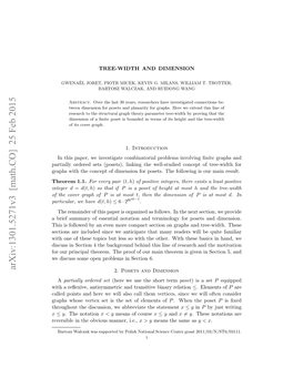 Tree-Width and Dimension