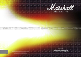 2008 Marshall Product Catalog