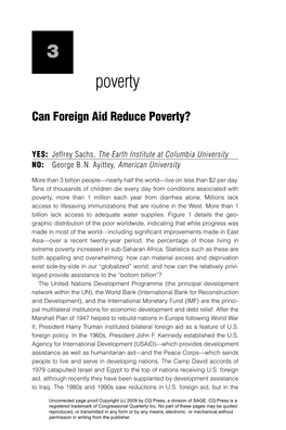 Can Foreign Aid Reduce Poverty?