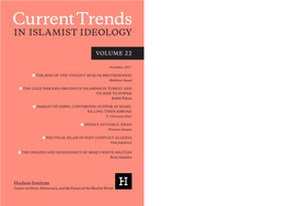 Currenttrends in ISLAMIST IDEOLOGY