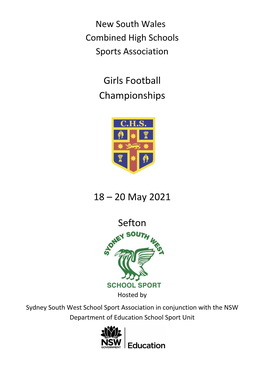 Girls Football Championships 18 – 20 May 2021 Sefton