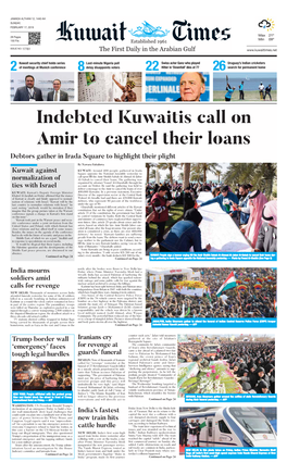 Indebted Kuwaitis Call on Amir to Cancel Their Loans