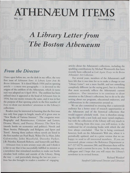 The Boston Theatre Earlier Examples from About 1840 to 1880 Are Mainly Broad­ (1 794-1852 and 1854-1925) Sides, Often Printed on Thin, Fragile Paper