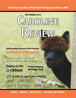 Alpaca Festival Lots of Events to Support Your Community BINGO CRAB FEAST GOLF FAIRS & FESTIVALS DINNERS
