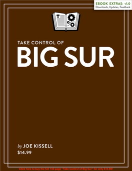 Take Control of Big Sur (1.0) SAMPLE