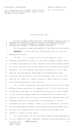 *Hr07/R1458* Mississippi Legislature Regular