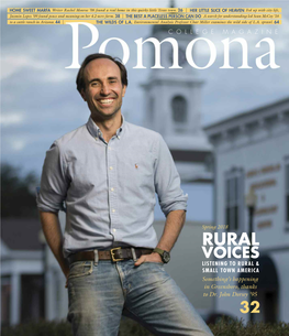 Pomona College Magazine Spring 2018: Rural Voices