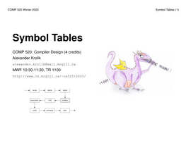 Symbol Tables (1)