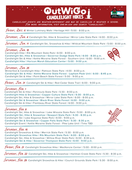 Owg Candlelight Hikes 19 Updated