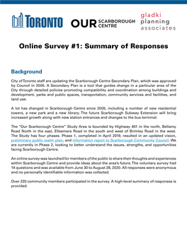 Summary of Survey Response