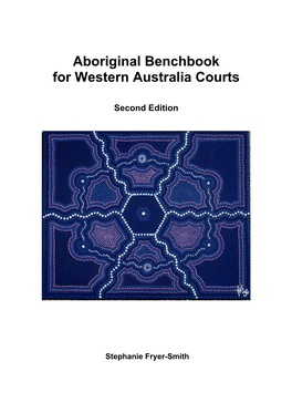 Aboriginal Benchbook for Western Australia Courts