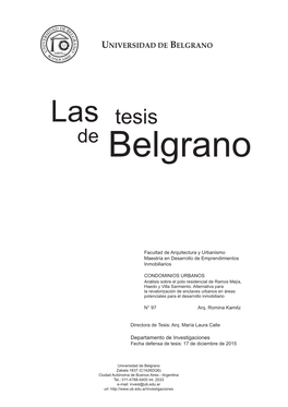 Las Tesis De Belgrano
