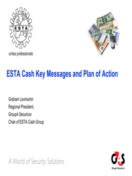 ESTA Cash Key Messages and Plan of Action