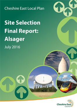 Alsager July 2016 Contents