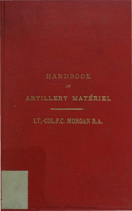 Handbook of Artillery Material
