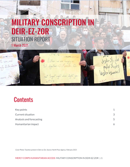 MILITARY CONSCRIPTION in DEIR-EZ-ZOR SITUATION REPORT 1 March 2021