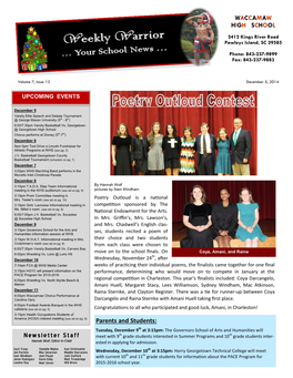 Newsletter Staff