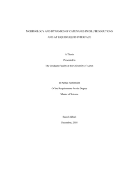 Morphology and Dynamics of Catenanes in Dilute Solutions