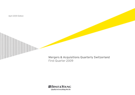 Cover Page M&A Quaterly CH Barcode