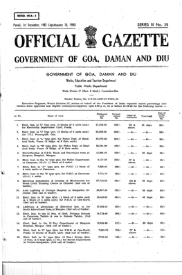 OFFICIAL GAZETTE GOVERNMENT 