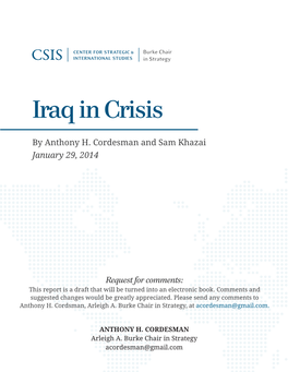 Iraq in Crisis