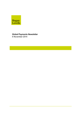 Global Payments Newsletter 6 November 2014 2