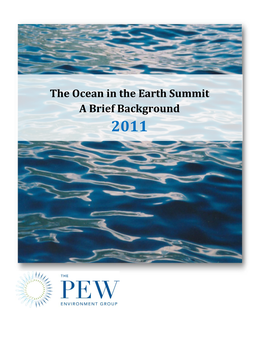 The Ocean in the Earth Summit a Brief Background 2011