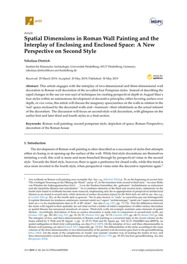 Spatial Dimensions in Roman Wall Painting and the Interplay of Enclosing and Enclosed Space: a New Perspective on Second Style